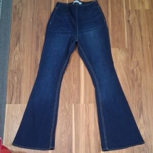 Tinseltown Dark Blue Flare Jeans